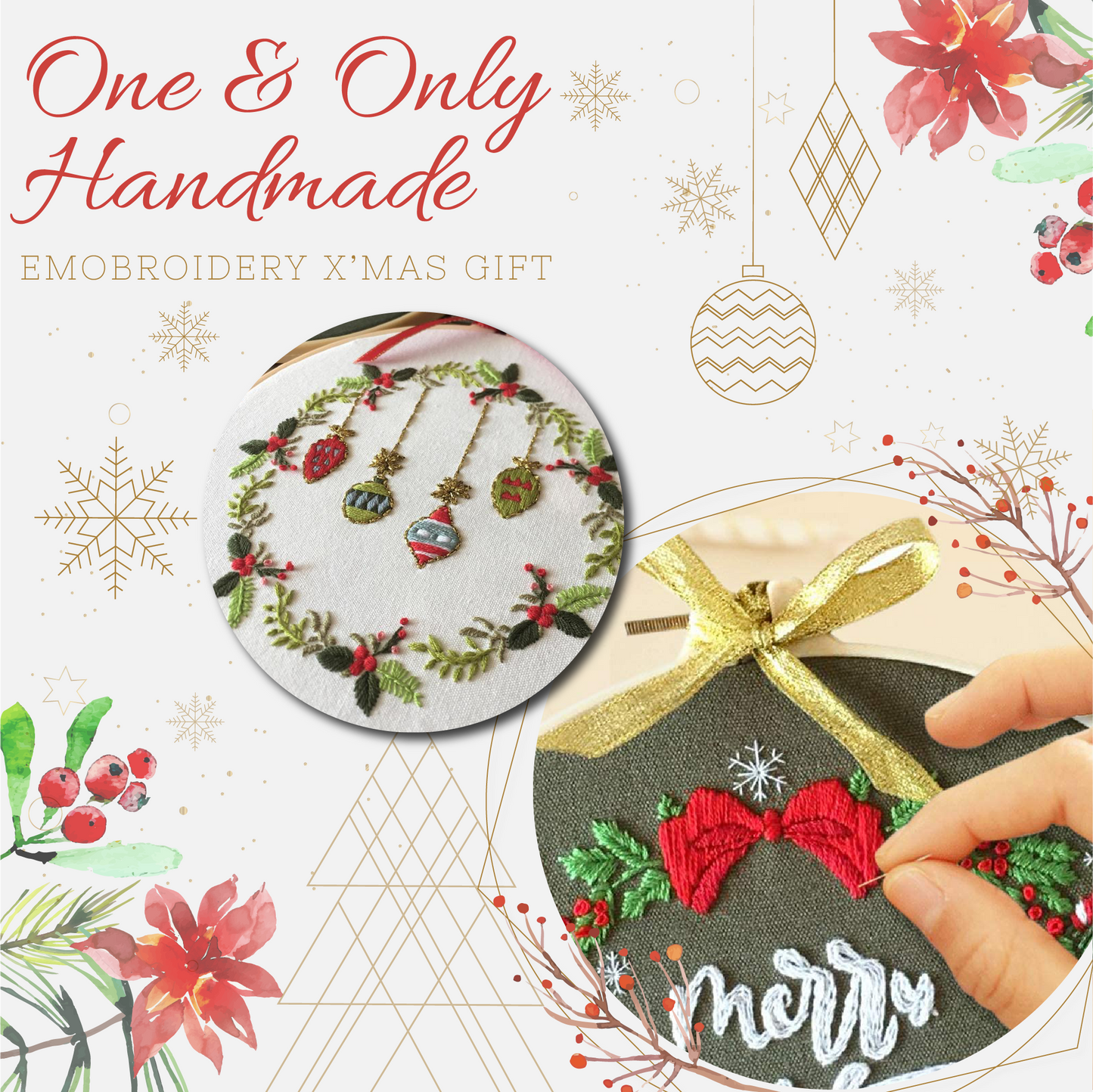 Christmas Embroidery PRO DIY Starter Kit