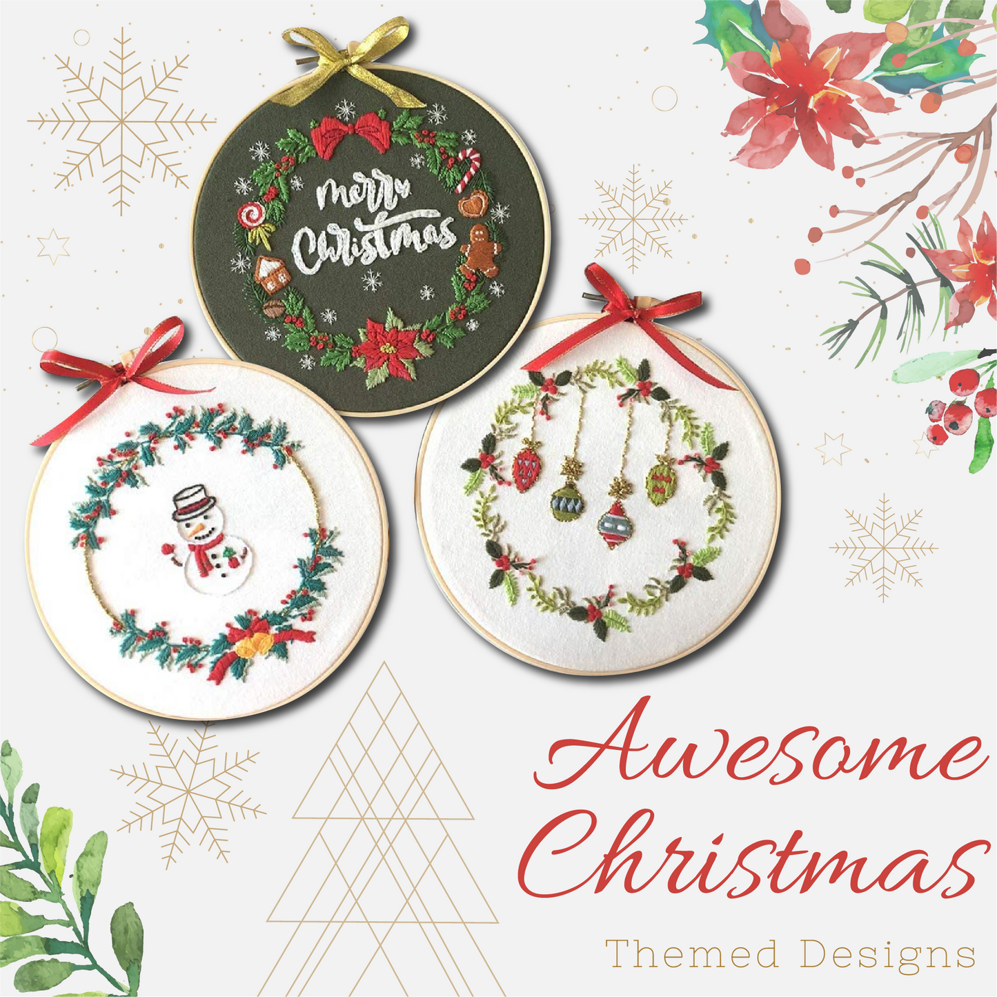 Christmas Embroidery PRO DIY Starter Kit