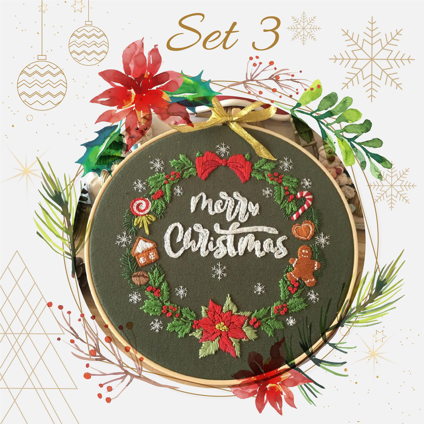 Christmas Embroidery PRO DIY Starter Kit